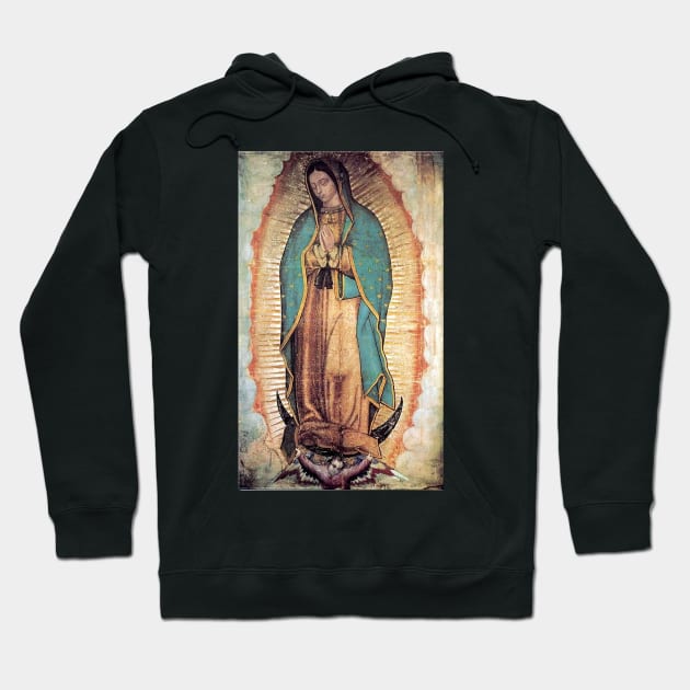 Original Picture of Our Lady of Guadalupe Hoodie by Beltschazar